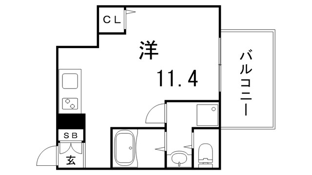 ワコーレヴィータ下沢通の間取り