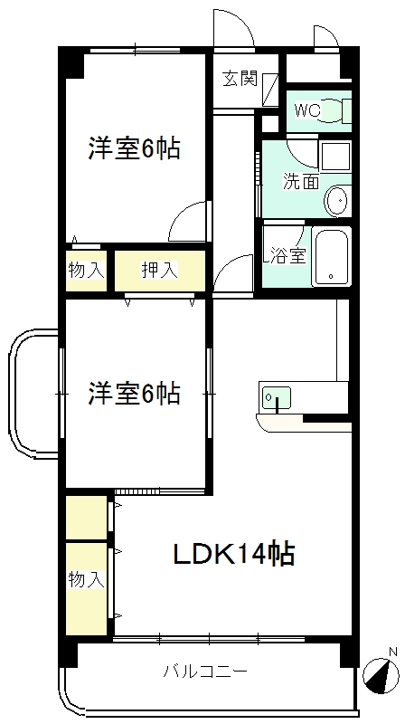 メゾン大門の間取り