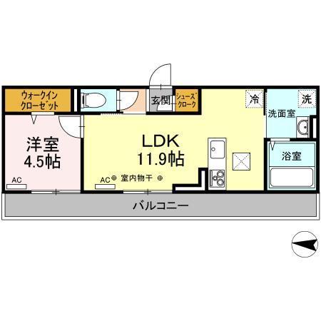 アクシス西本町の間取り