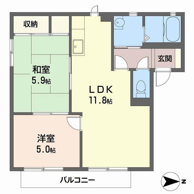 アイリス正道の間取り