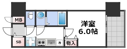 プレサンスドームシティの間取り