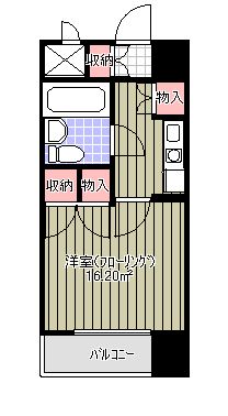 仙台市青葉区二日町のマンションの間取り