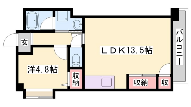 大栄・姫路北条レジデンスの間取り