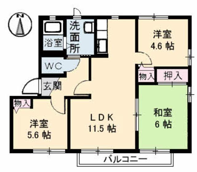 ピースフルラビットの間取り