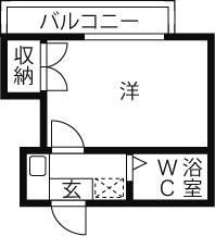 藤沢市花の木のアパートの間取り