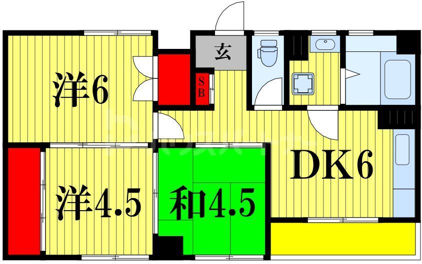 コーポラス　サミーの間取り