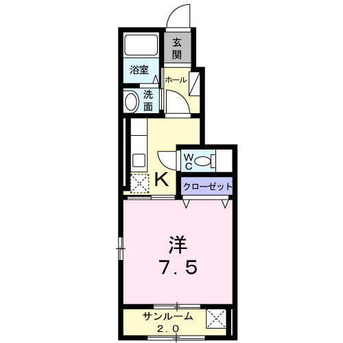 ベル　オーブの間取り