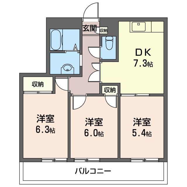 コーポISHIIの間取り