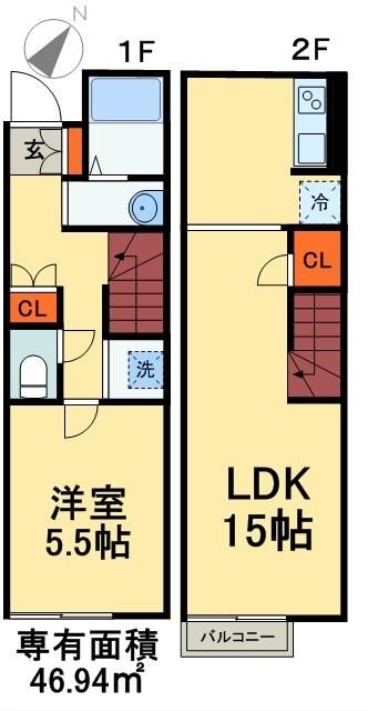 レオネクスト花見川の間取り