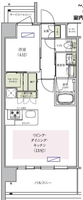アーバネックス中崎町IIの間取り