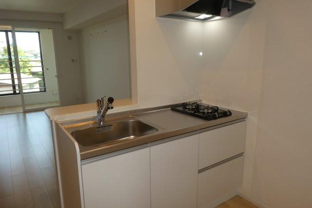 キッチン　2口ガスコンロ付きシステムキッチン