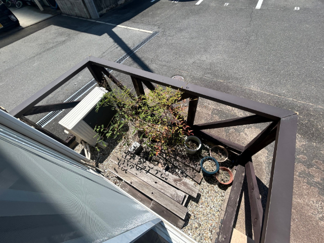 バルコニー　南向きのベランダ