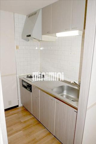 キッチン　２口コンロ付きシステムキッチン