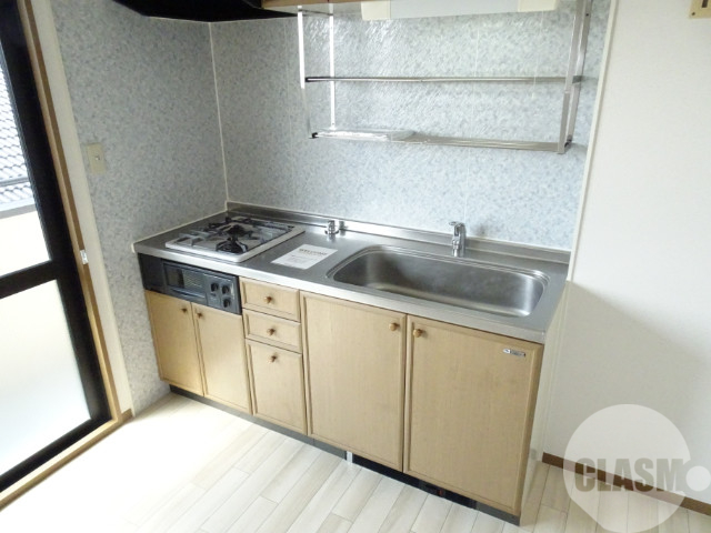 キッチン　２口コンロ＋グリル付きシステムキッチン♪