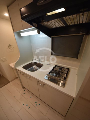 キッチン　プレサンス谷町アルファ　2口ガスシステムキッチン