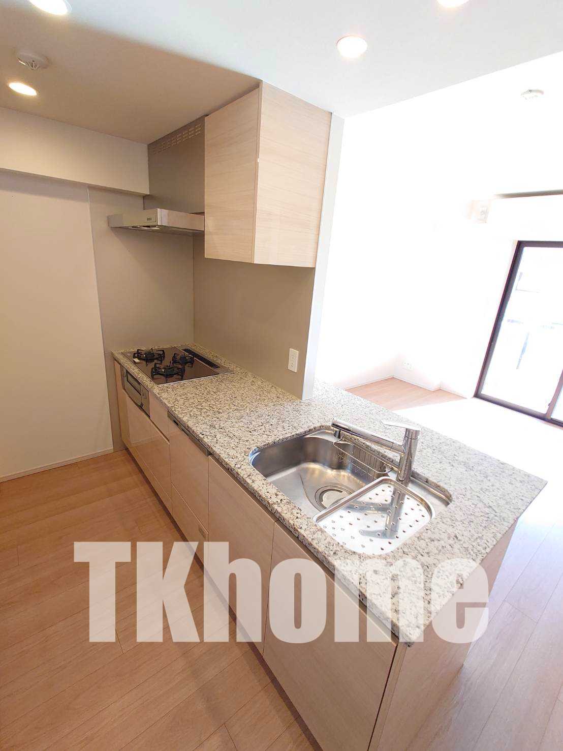 キッチン　3口ガスシステムキッチン