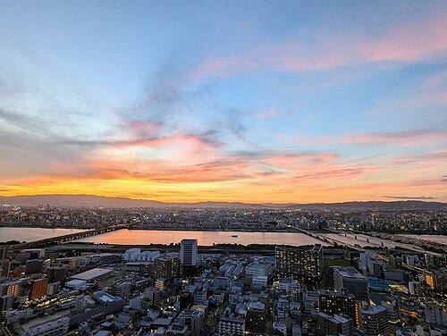 その他　バルコニーからの眺望（夕景）※前回募集時／２０２４年１０月の