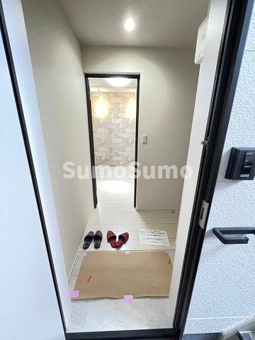 玄関　収納もある玄関です