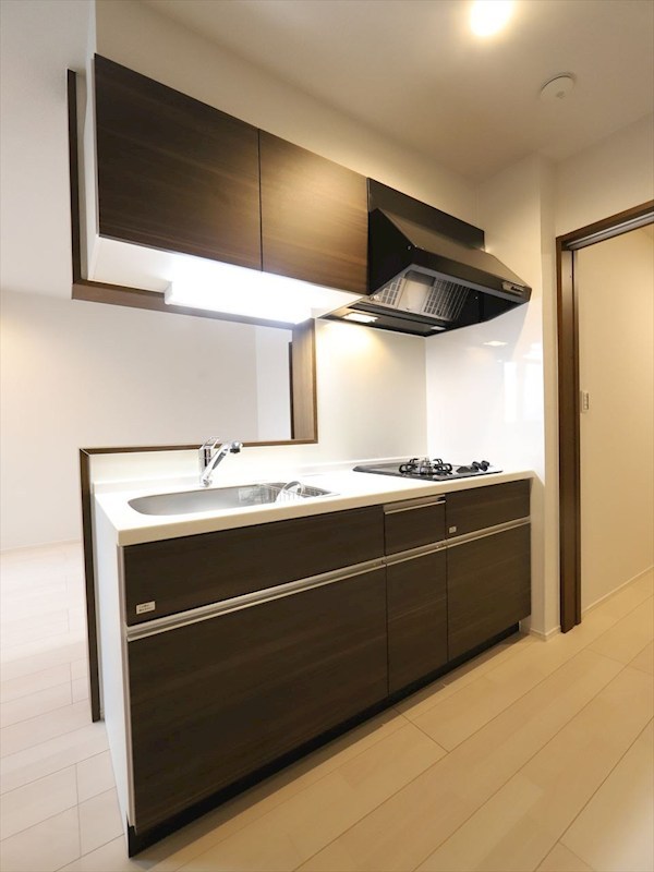 キッチン　システムキッチン（ガス2口コンロ付）　同仕様写真