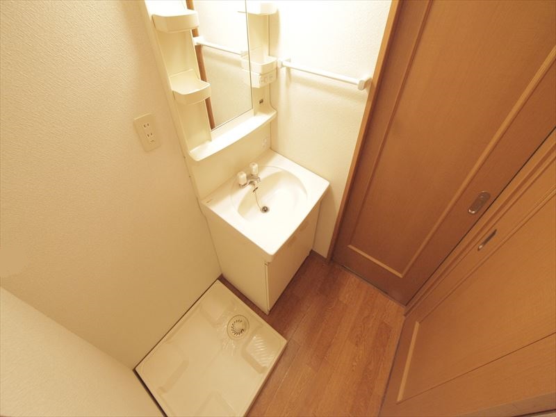 洗面設備　独立洗面台　室内洗濯機置場