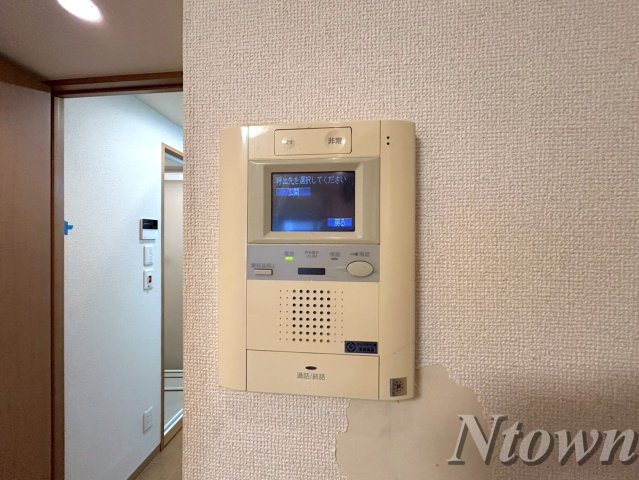 セキュリティ　モニター付きインターフォンです