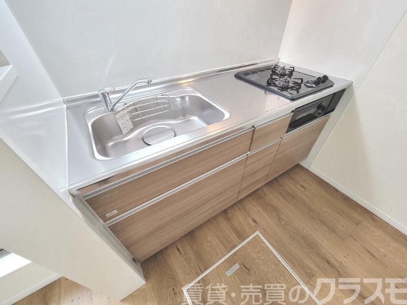キッチン　２口コンロ＋グリル付きシステムキッチン♪
