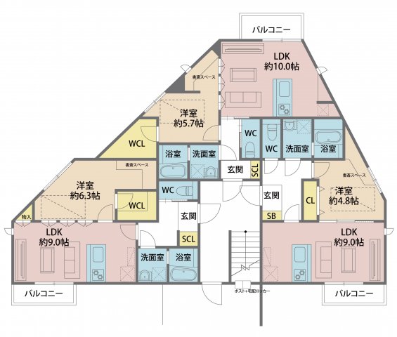 The glueの間取り写真