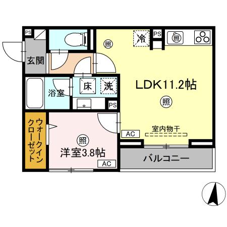 ＪＲ山陽本線 東福山駅 徒歩30分 3階建 築1年の間取り写真
