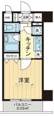 パレステュディオ飯田橋の間取り写真