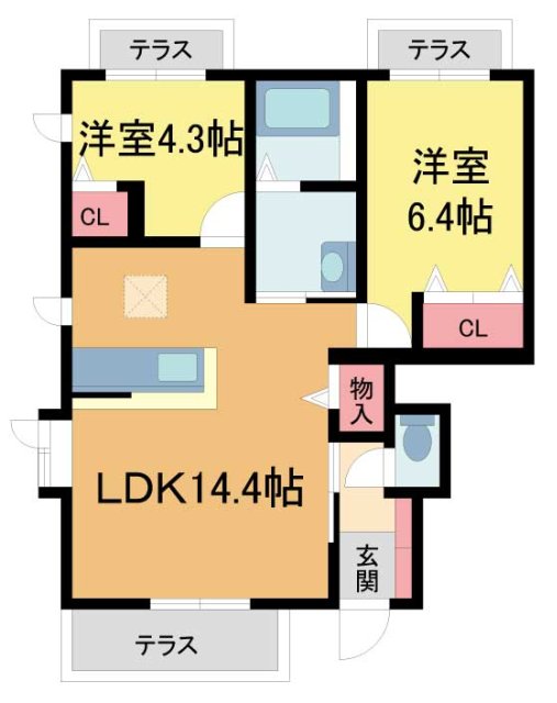 オリゼー芦屋西の間取り写真
