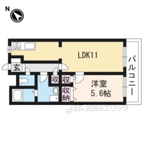 ベルヴィ栗東の間取り写真