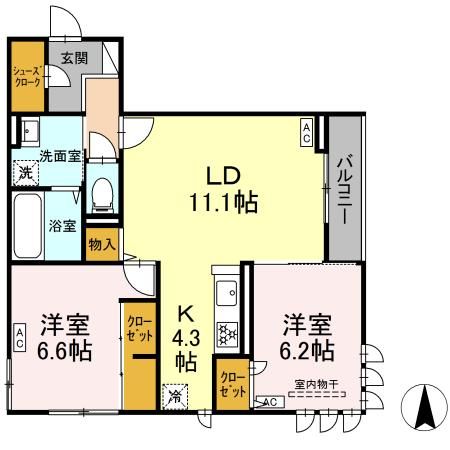 ラピスラズリの間取り写真