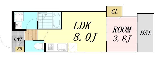 D porta Lilyの間取り写真