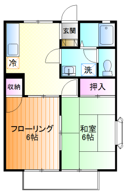 ソフトタウン落川Ａの間取り