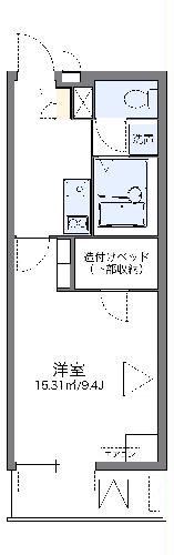 レオパレスＭＡＲＵＴＯ京田辺の間取り