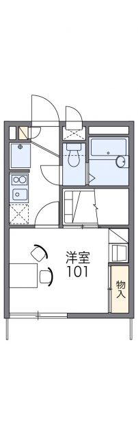 レオパレスオーチャードの間取り