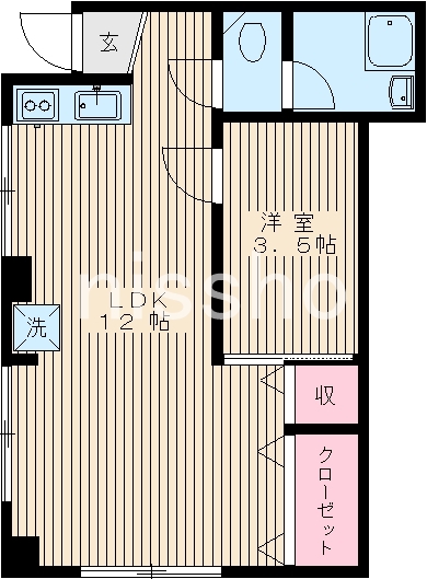 マンションカメイヤの間取り