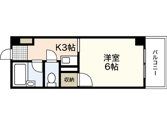 広島市安佐南区長楽寺のマンションの間取り