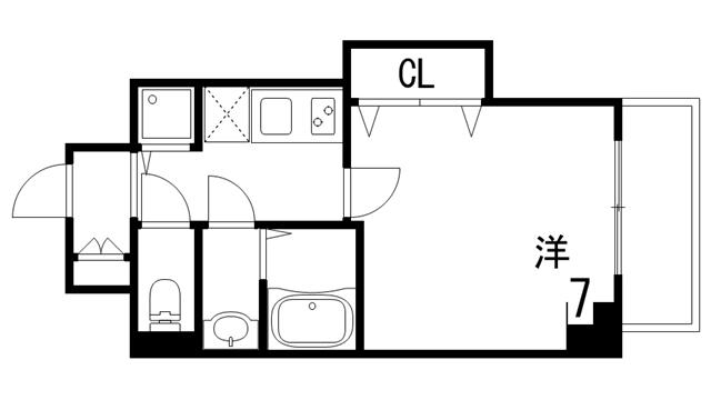 Luxe芦屋南の間取り