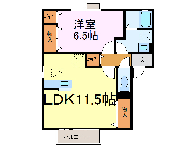 リビングタウン古河北Ｃの間取り