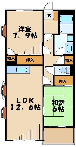 横浜市青葉区桂台のマンションの間取り