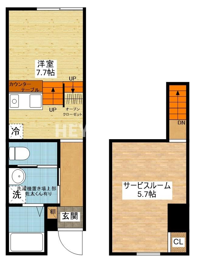 大村市杭出津のアパートの間取り