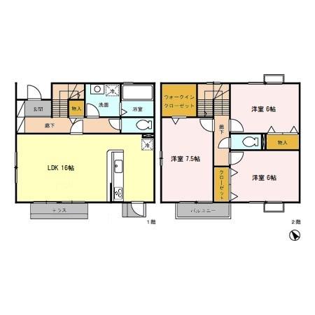 【横浜市都筑区茅ケ崎中央のその他の間取り】