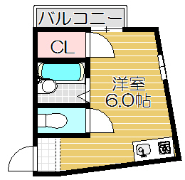 守口市豊秀町のマンションの間取り