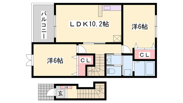 メゾンローレルの間取り