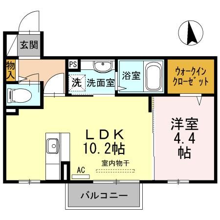 フェリーチェ空港通り　B棟の間取り