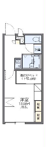 レオパレスステイブルー１２の間取り