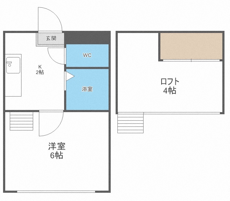 アビアシオン参番館の間取り