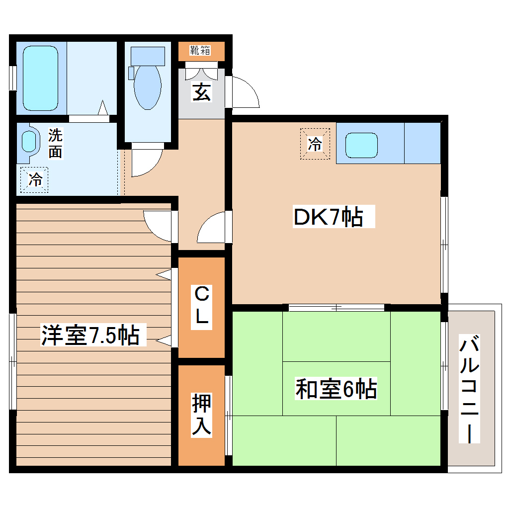 リーヴァ　A棟の間取り