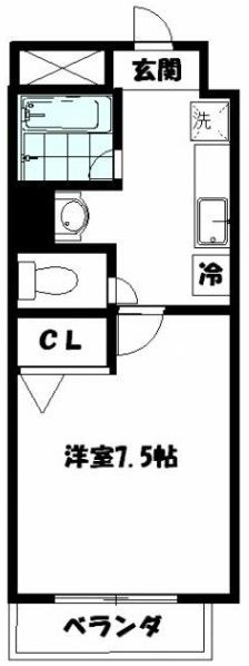 【京都市伏見区横大路貴船のマンションの間取り】